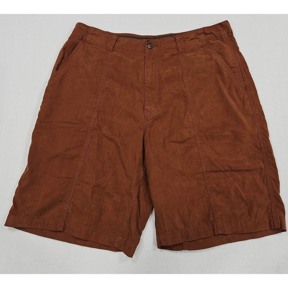 Tommy Bahama Relax Mens 36 Cargo Shorts Tencel Lyocell Comfort Beach Rust Brown